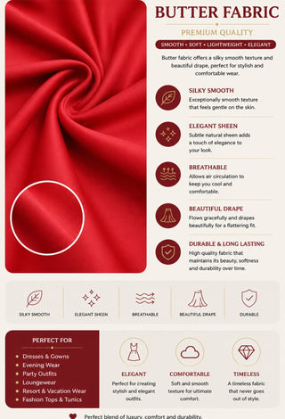 Scarlet Desire Double Slit Butter Fabric Maxi Dress - Joly 2180