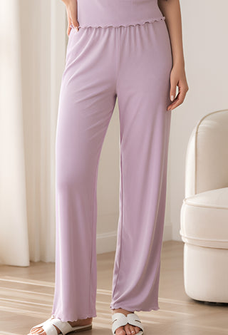 Soft Comfortable Egyptian Cotton Pajama Set with Lace - Femme 4062
