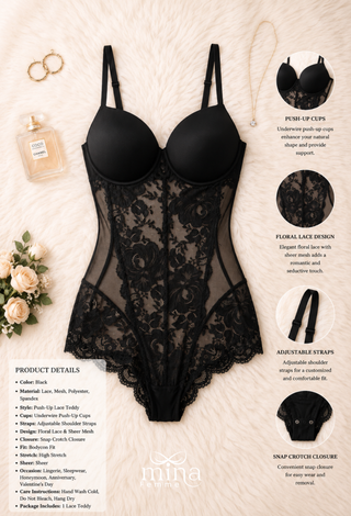 Jumpsuit Lace with push up For Women - R394 | Mina Femme