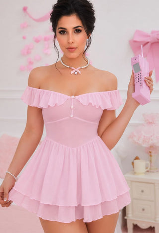 Blush Princess Babydoll Dress - R506