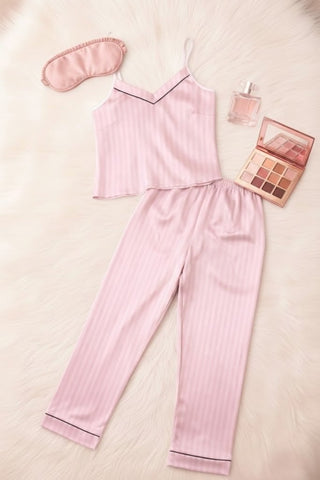 W636 Satin Long Pajama Set
