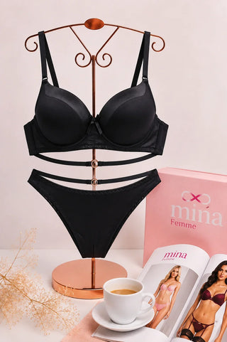 Perfect Curve Molded Padded Bra & Panty Set – Women’s Lingerie - Fsn 401