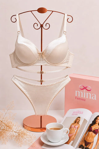 Perfect Curve Molded Padded Bra & Panty Set – Women’s Lingerie - Fsn 401