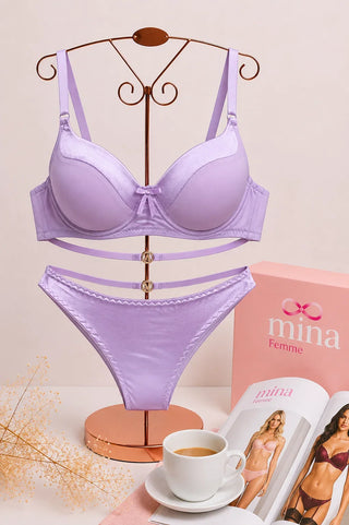 Perfect Curve Molded Padded Bra & Panty Set – Women’s Lingerie - Fsn 401