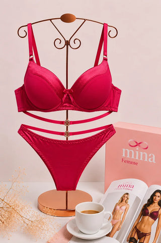 Perfect Curve Molded Padded Bra & Panty Set – Women’s Lingerie - Fsn 401