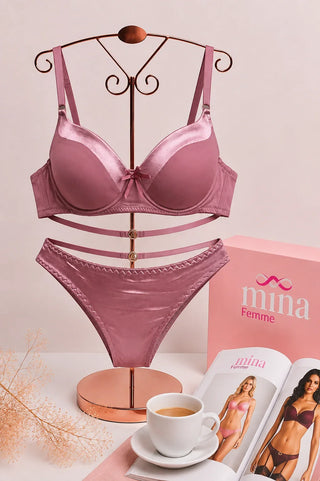 Perfect Curve Molded Padded Bra & Panty Set – Women’s Lingerie - Fsn 401