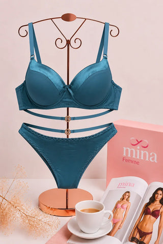 Perfect Curve Molded Padded Bra & Panty Set – Women’s Lingerie - Fsn 401