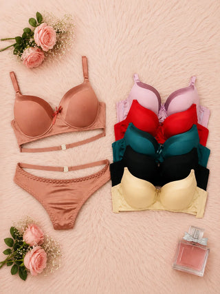 Perfect Curve Molded Padded Bra & Panty Set – Women’s Lingerie - Fsn 401