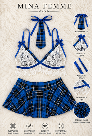 Sexy school uniform Costume Lycra - Joly 2212