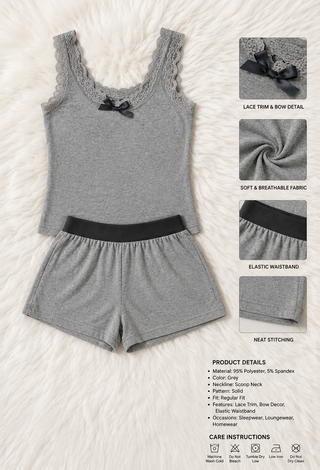 Egyptian Cotton Pajama Set for Women - Femme 4051