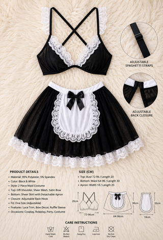 Elegant Lace Maid Set - JOLY 2375