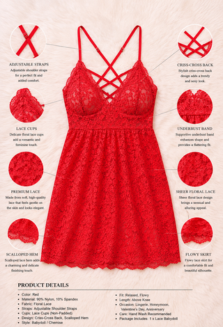 Soft Feminine Lace Lingerie without Push-Up - R525
