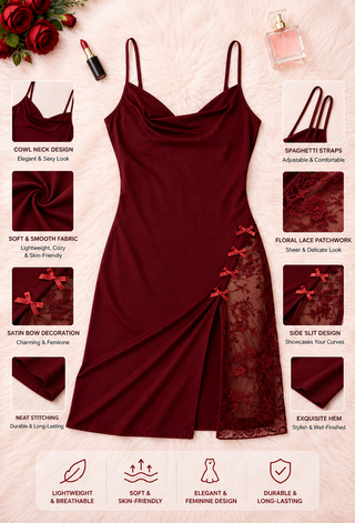 Romantic Sexy Red Butter Fabric Lingerie - JOLY 2369
