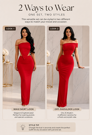 Scarlet Desire Two-Piece Lingerie Set - JOLY 2350