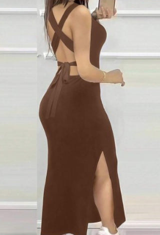 Nile Elegance Egyptian Cotton Maxi Dress - Femme 4045