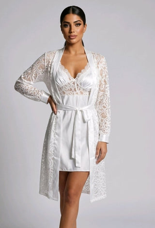 Luxury Bridal Satin Sleepwear - W556