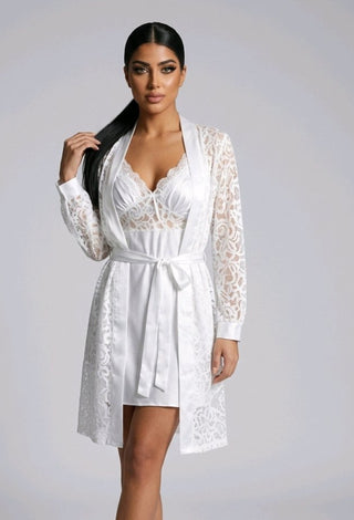 Luxury Bridal Satin Sleepwear - W556