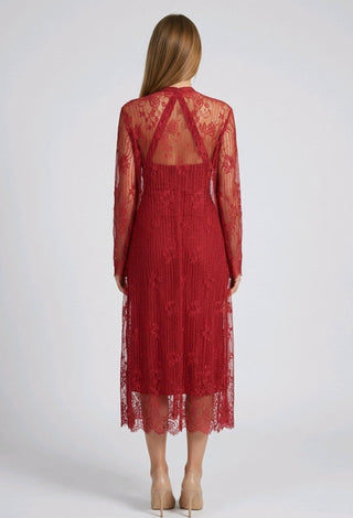 Elegant Butter Fabric Nightdress with Lace Robe – Joly 2364