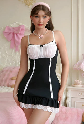 JOLY 2325 Women Maid Lingerie Cosplay Sexy Costume