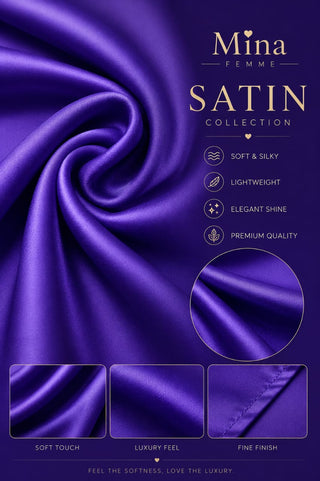 Rouge Satin Lingerie Set - W057