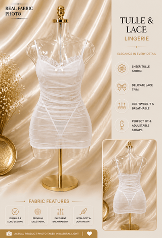 Angel Whisper Mesh Slip Dress - R484 - Mina Femme