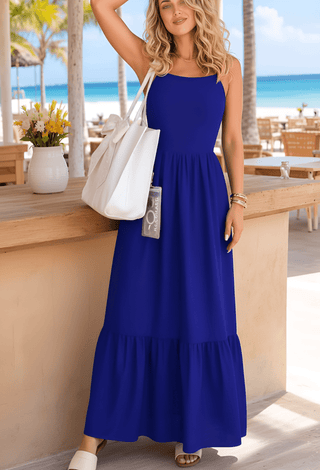 Azure Flow Women’s Maxi Dress | Mina Femme - Manuel x509 - Mina Femme