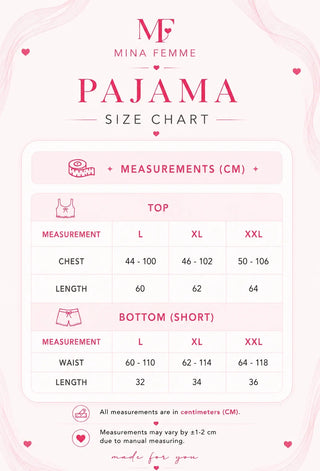 Black Butterfly Satin Pajama Set | Mina Femme Sweet Noir Collection - W633 - Mina Femme