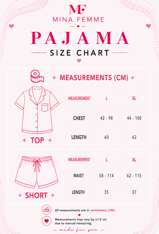Blossom Dream Satin Pajama Set - Floral Sleepwear W652 | Mina Femme - Mina Femme