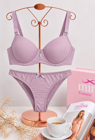 Blush Charm Bra & Panty Set - Fsn 7518 - Mina Femme