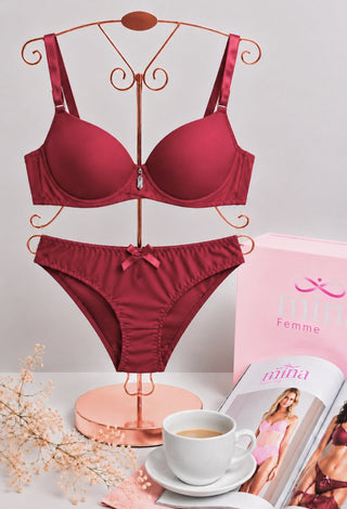 Blush Charm Bra & Panty Set - Fsn 7518 - Mina Femme