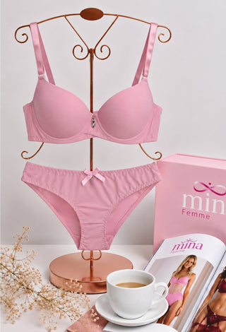 Blush Charm Bra & Panty Set - Fsn 7518 - Mina Femme