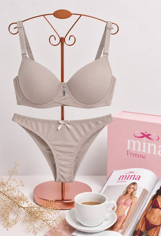 Blush Charm Bra & Panty Set - Fsn 7518 - Mina Femme