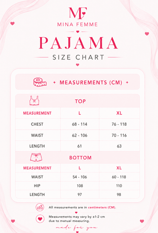 Blush Feather Satin Pajama Set - W622 - Mina Femme