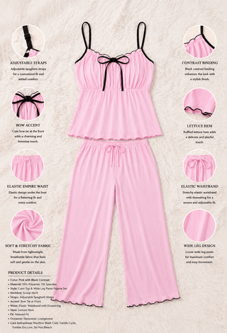 Blush Pink Lounge Pajama Set - Femme 4061 - Mina Femme