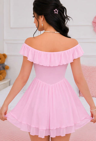Blush Princess Babydoll Dress - R506 - Mina Femme
