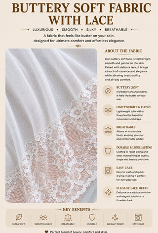 Bridal Whisper Tulle & Lace Bridal Lingerie Set - R554 - Mina Femme