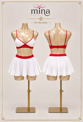 Candy Muse Women’s Costume Lingerie Set in Soft Butter Fabric - JOLY 2336 - Mina Femme