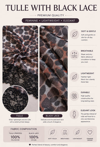 Classy Women's lingerie Leopard Print - EVE 7058 | Mina Femme - Mina Femme
