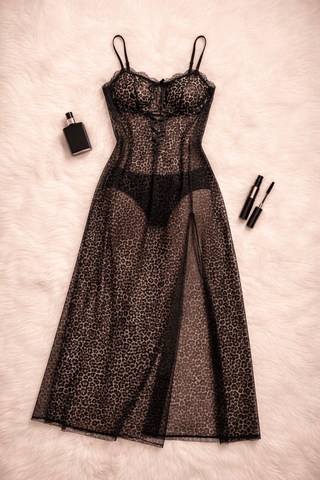 Classy Women's lingerie Leopard Print - EVE 7058 | Mina Femme - Mina Femme