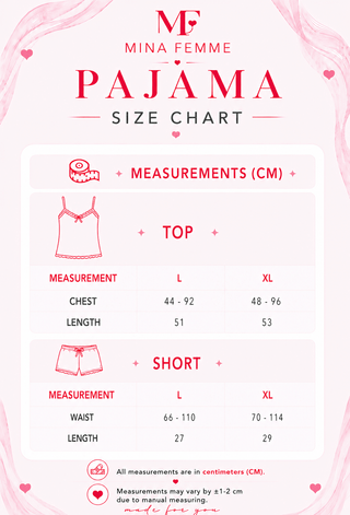 Cotton Sleeveless Short Pajama Set - Femme 2985 - Mina Femme