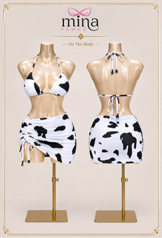Cow Print Fantasy Butter Lingerie Set - Joly 2155 - Mina Femme
