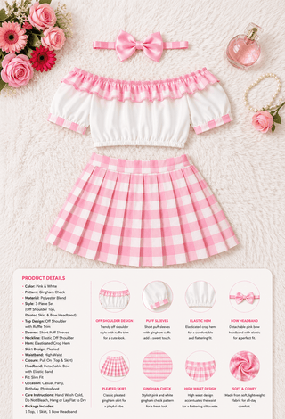 Cute Butter Fabric Costume Set Off Shoulder - Joly 2357 - Mina Femme