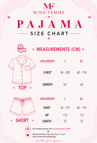Cute Chick Satin Pajama Set – 2 Pieces - W638 | Mina Femme - Mina Femme