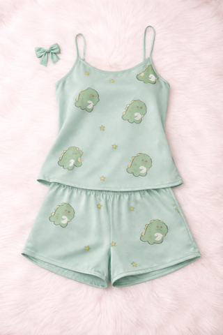 W632 Satin short Pajama Set