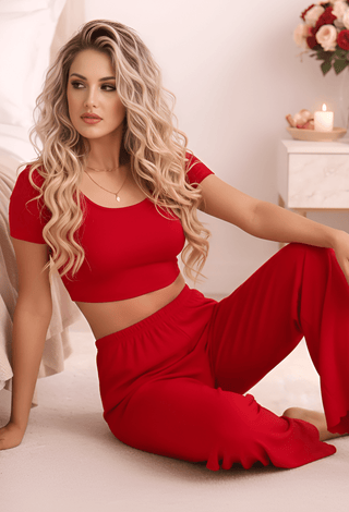 Egyptian Cotton Lounge Set for Women - Femme 4041 - Mina Femme