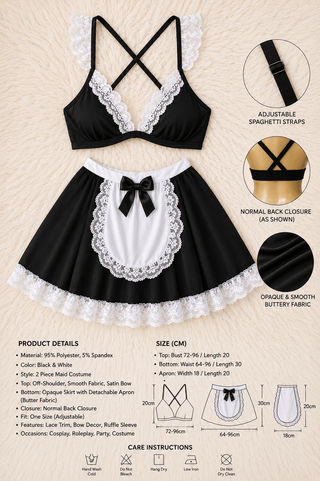 Elegant Lace Maid Set - JOLY 2375 - Mina Femme