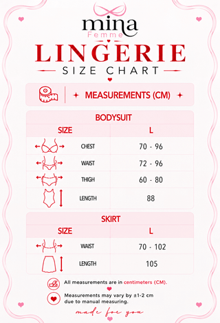 Elegant White Lace Bodysuit with Skirt Set - R461 - Mina Femme