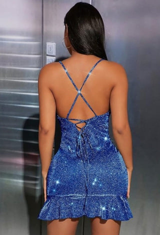Eve-F103 Shiny Dress - Mina Femme