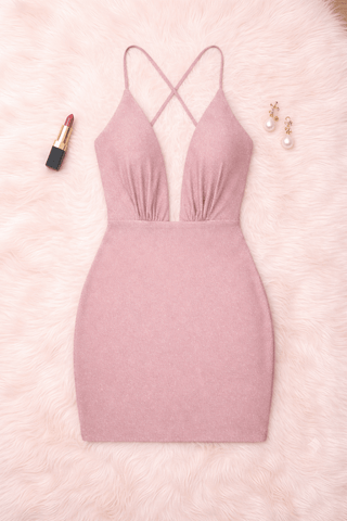 Eve-F124 Shiny Dress - Mina Femme