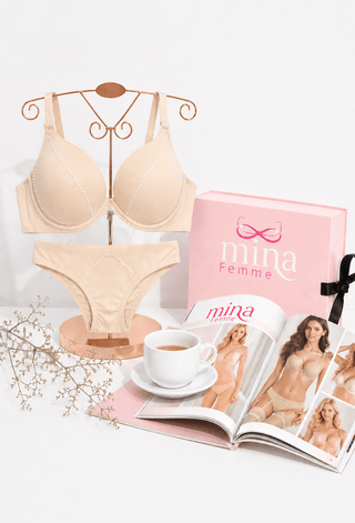 Everyday Comfort Basic Wire Bra & Panty Set - Fsn 2081 - Mina Femme